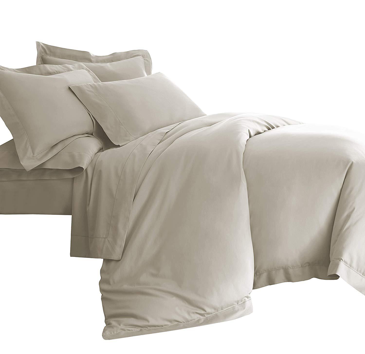 Duvet Cover Set Wholesale Darcy Hemstitch Design Eucalyptus Tencel