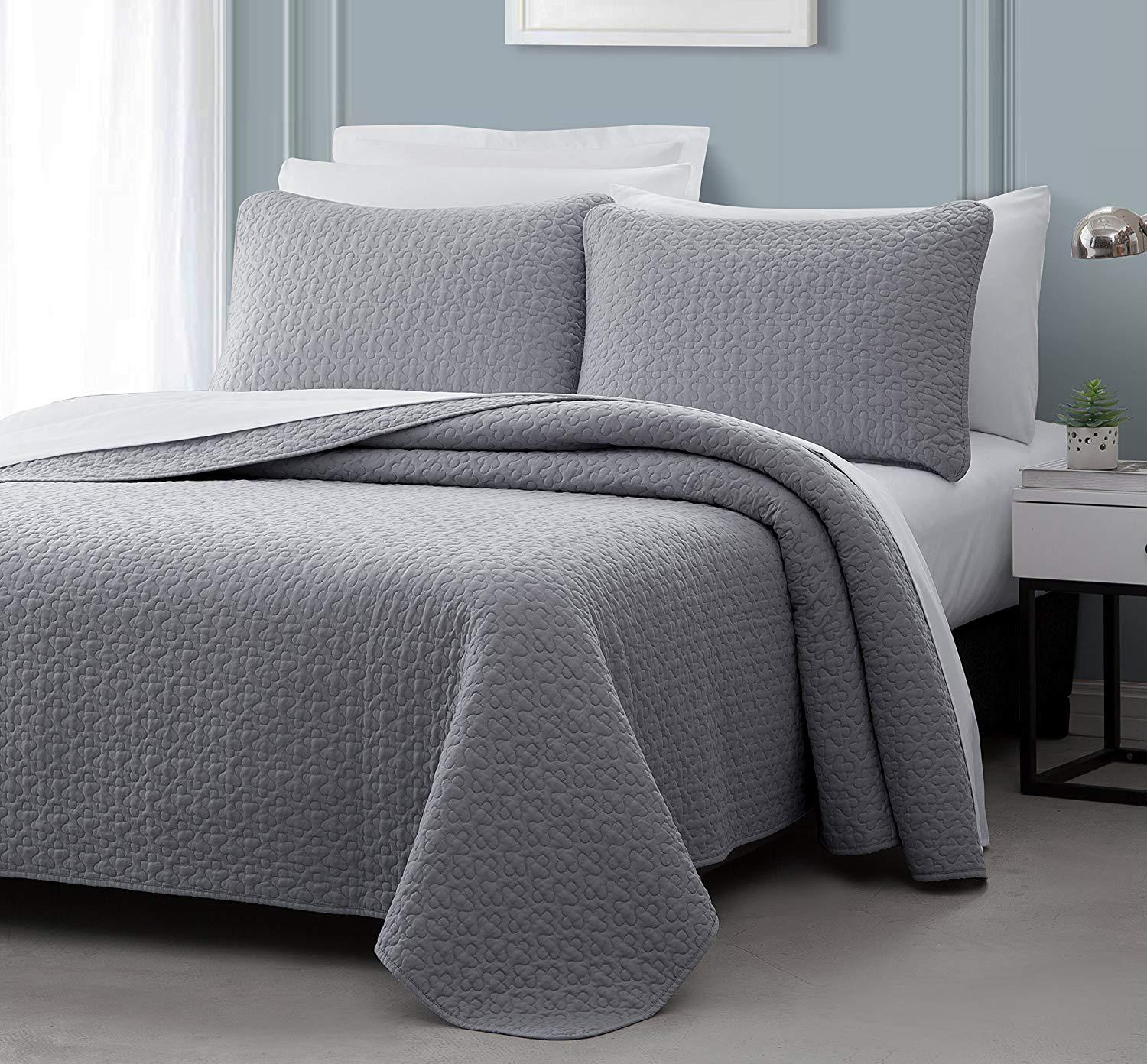 Solid Color Coverlets Coverlet set Wholesale | Vega Prewashed Stitched Pattern, Solid Color ...