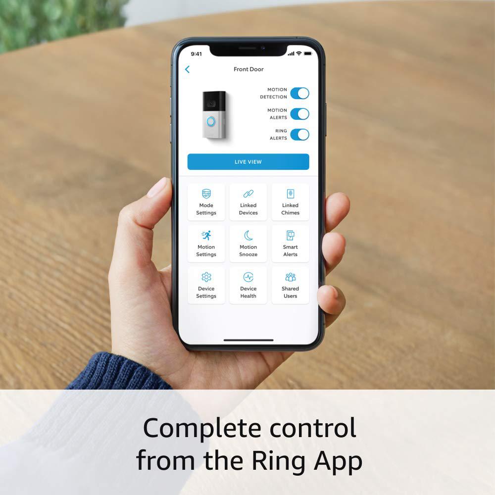 Ring - Video Doorbell Cam 4 – improved 4-second color video