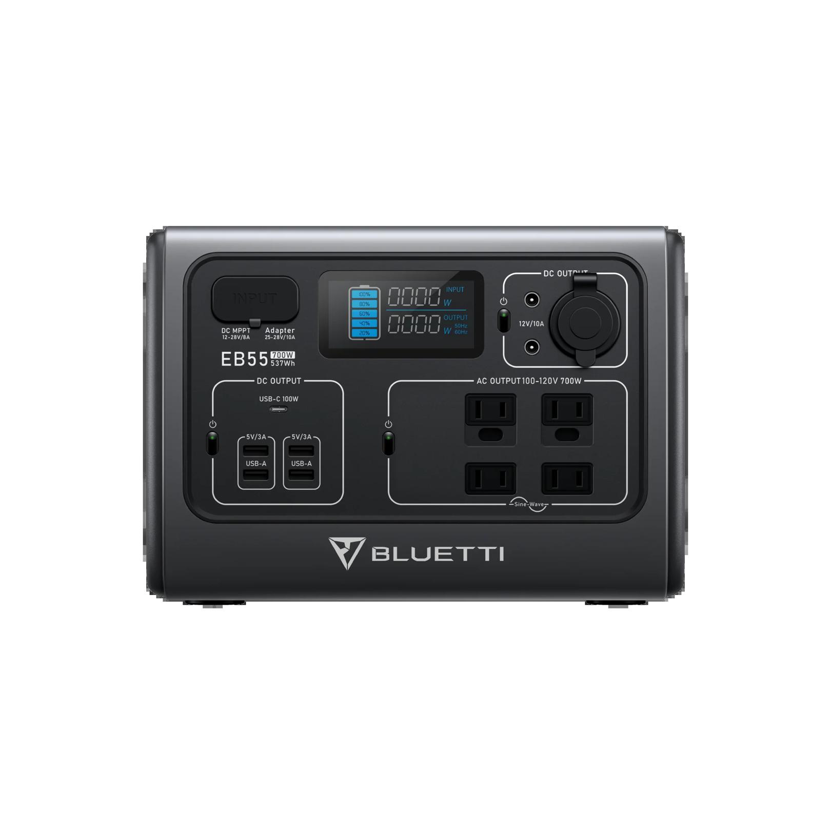 BLUETTI EB55 Portable Power Station | 700W 537Wh | Bwanaz.com